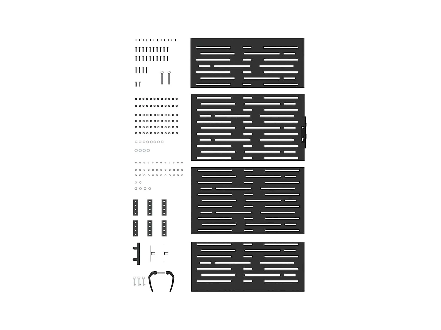 Tuinpoort, Tuinpoort 85x100 cm vierkant design in cortenstaal