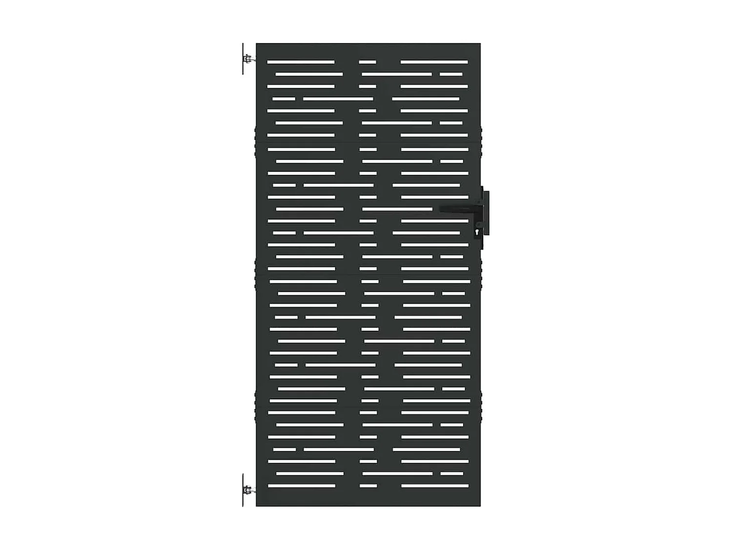 Puerta de jardín, Puerta de jardín 85x100 cm diseño cuadrado en acero corten