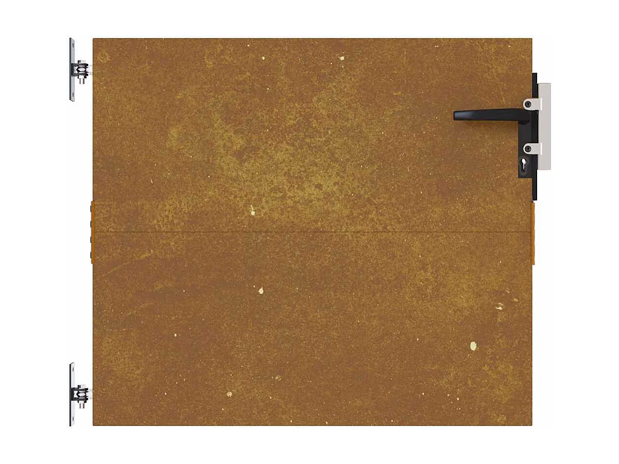 Portail de jardin 85x75 cm acier corten