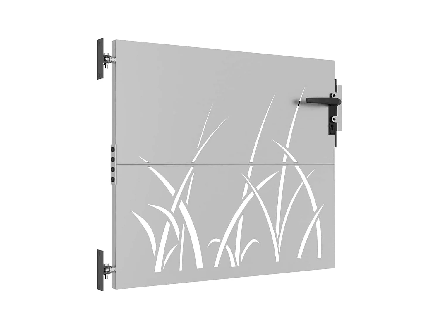 Tuinpoort 85x100 cm cortenstaal grasdesign