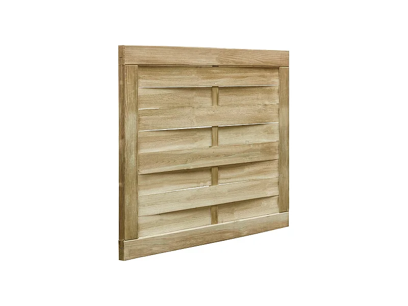 Puerta de jardín de madera de pino impregnada 100x75 cm Verde