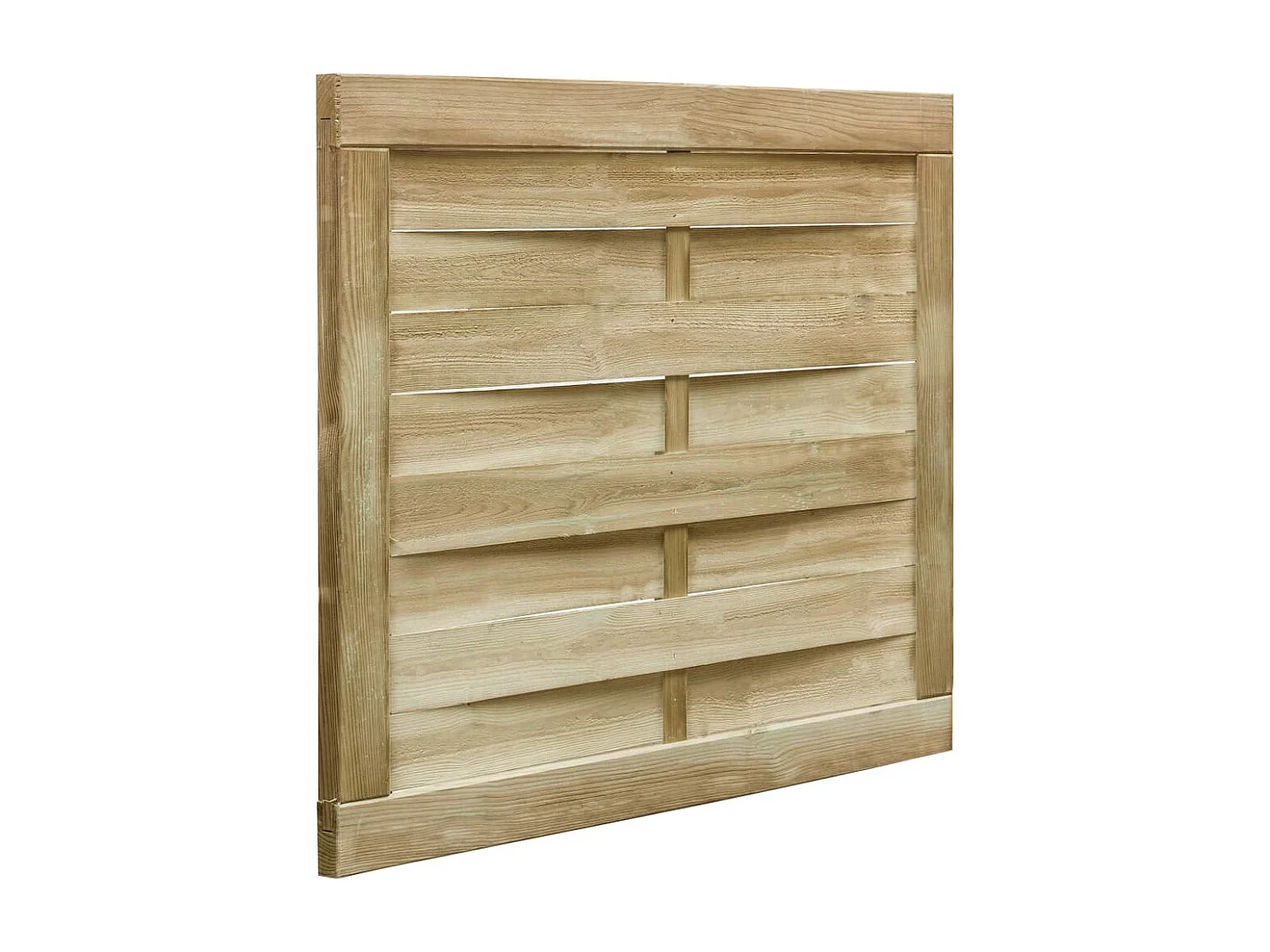 Puerta de jardín de madera de pino impregnada 100x75 cm Verde