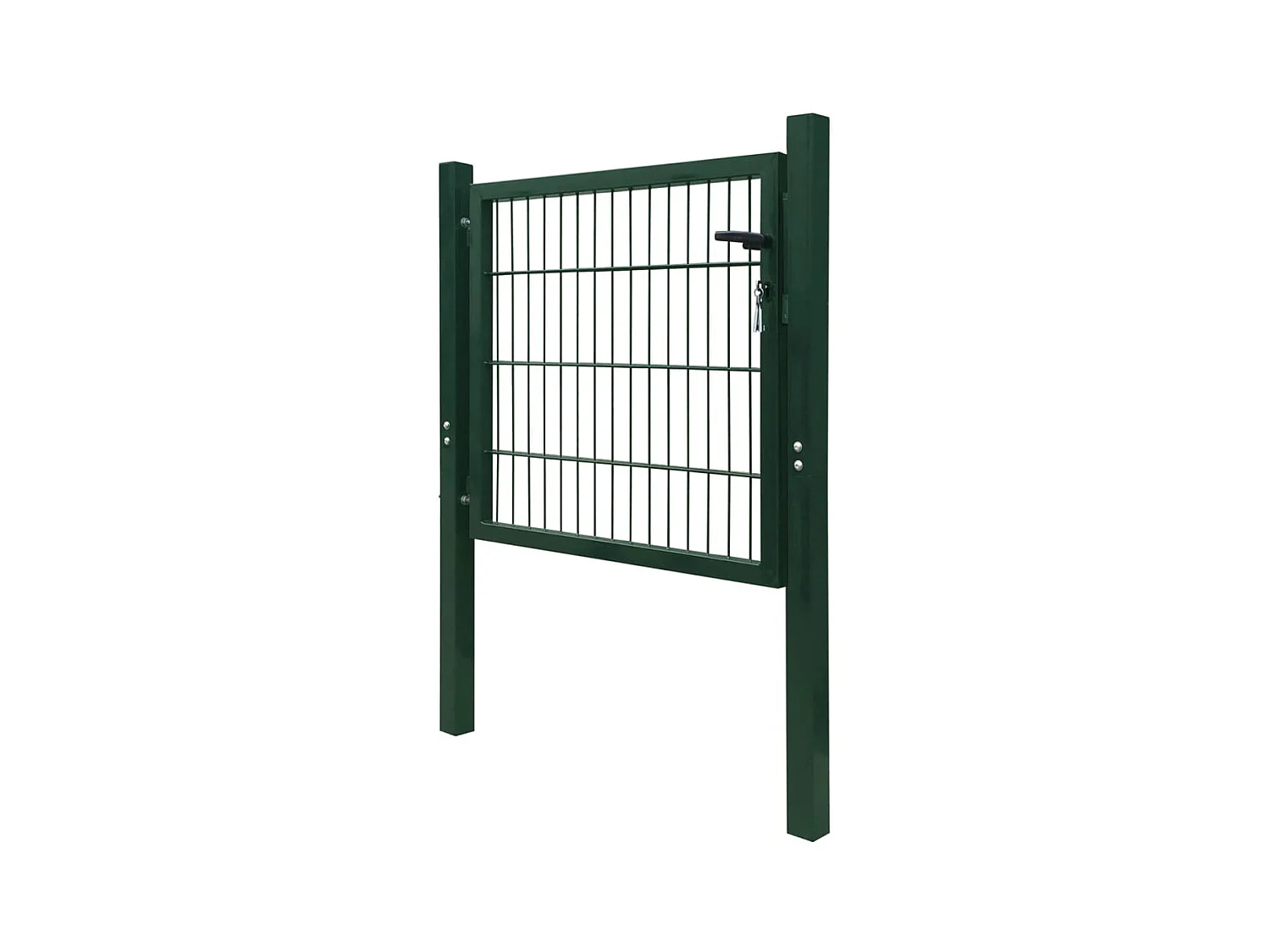 Groene stalen poort 105x150 cm