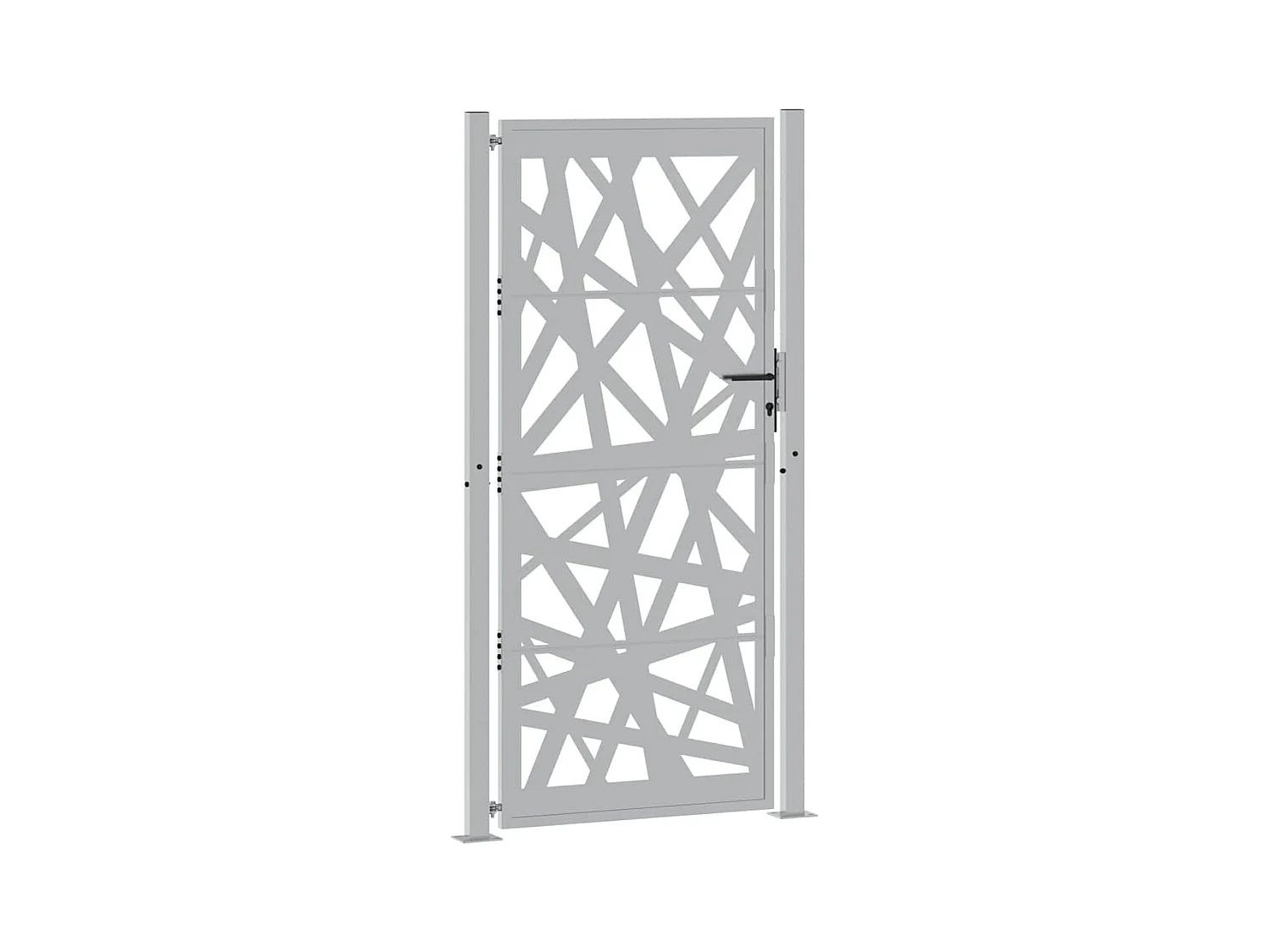 Weerbestendige stalen tuinpoort met licht design