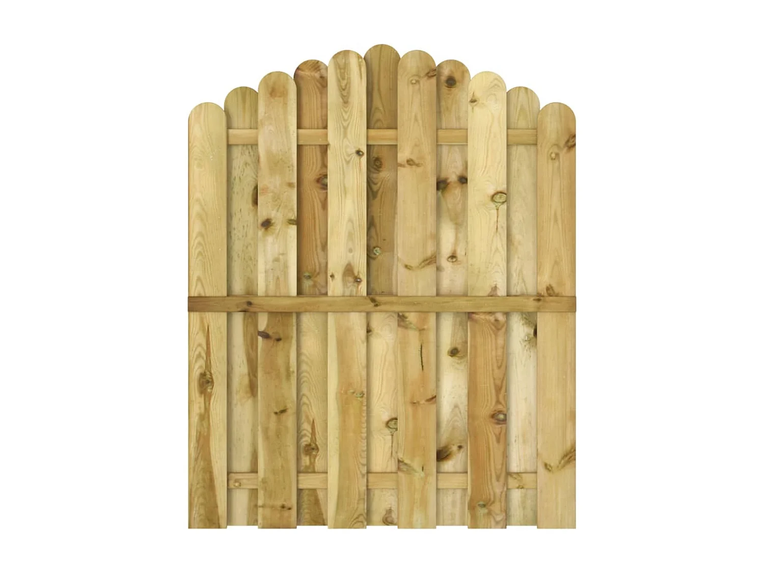 Puerta de jardín de madera de pino impregnada 100x125 cm