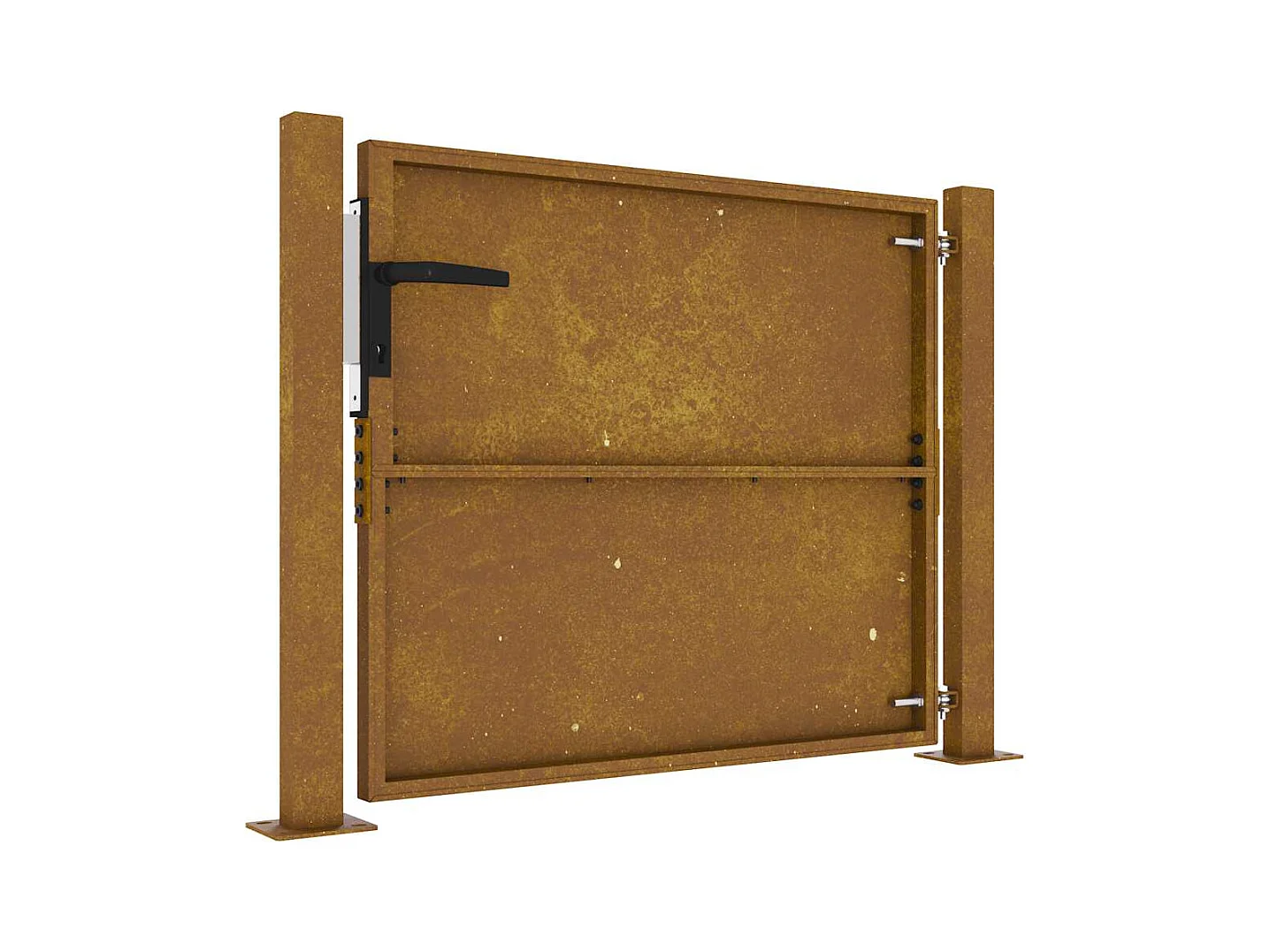 Portail de jardin 105x80 cm acier corten