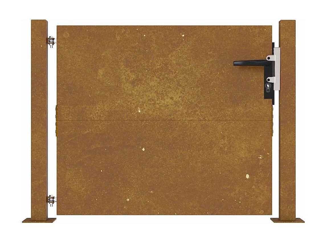 Portail de jardin 105x80 cm acier corten