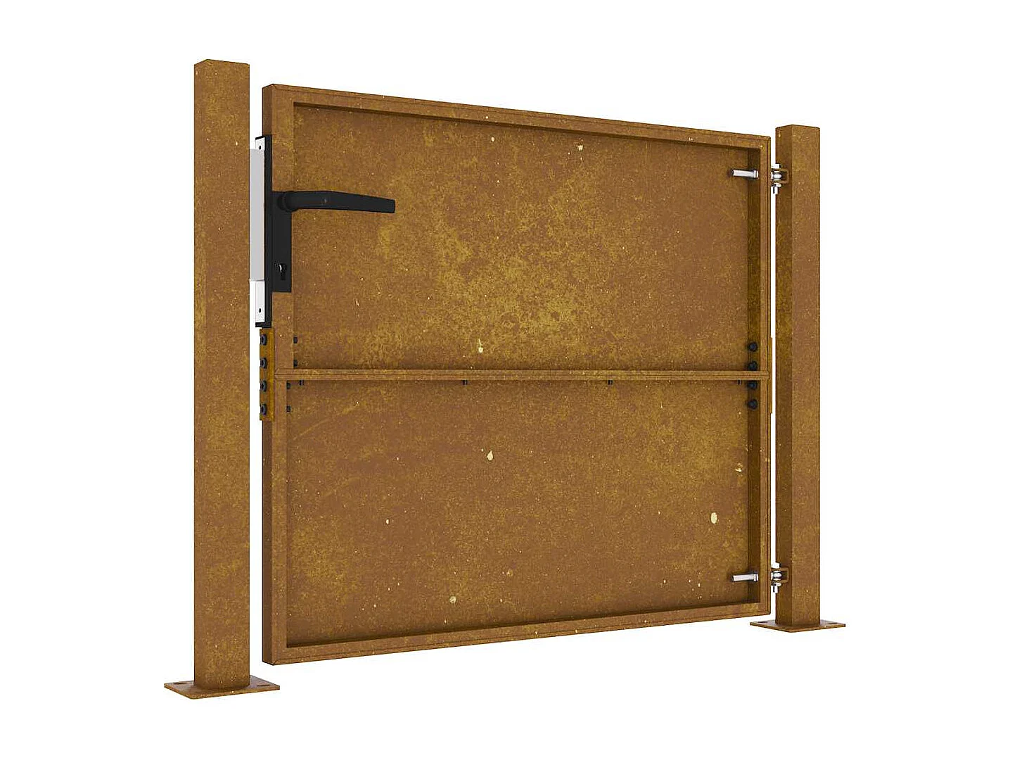 Portail de jardin 105x80 cm acier corten