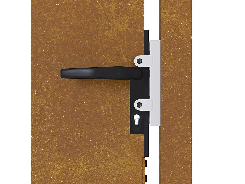 Portail de jardin 105x80 cm acier corten
