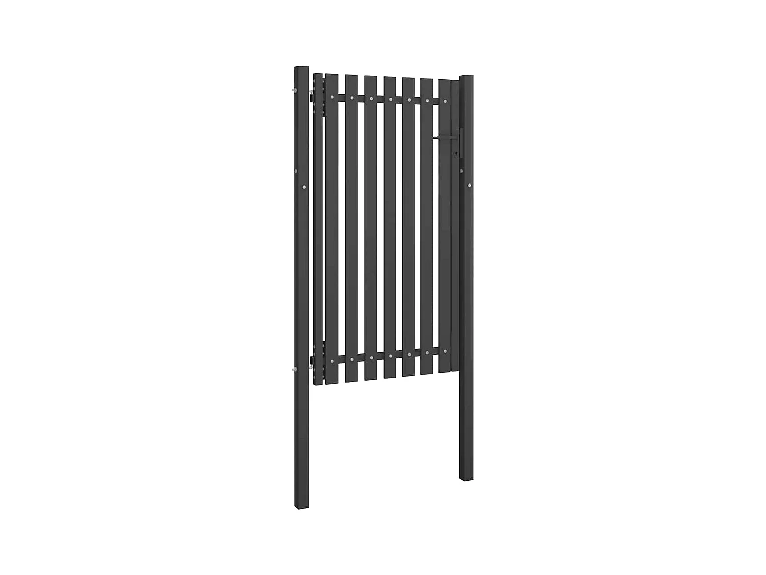 Puerta de valla de jardín de acero 1x2,25 m antracita