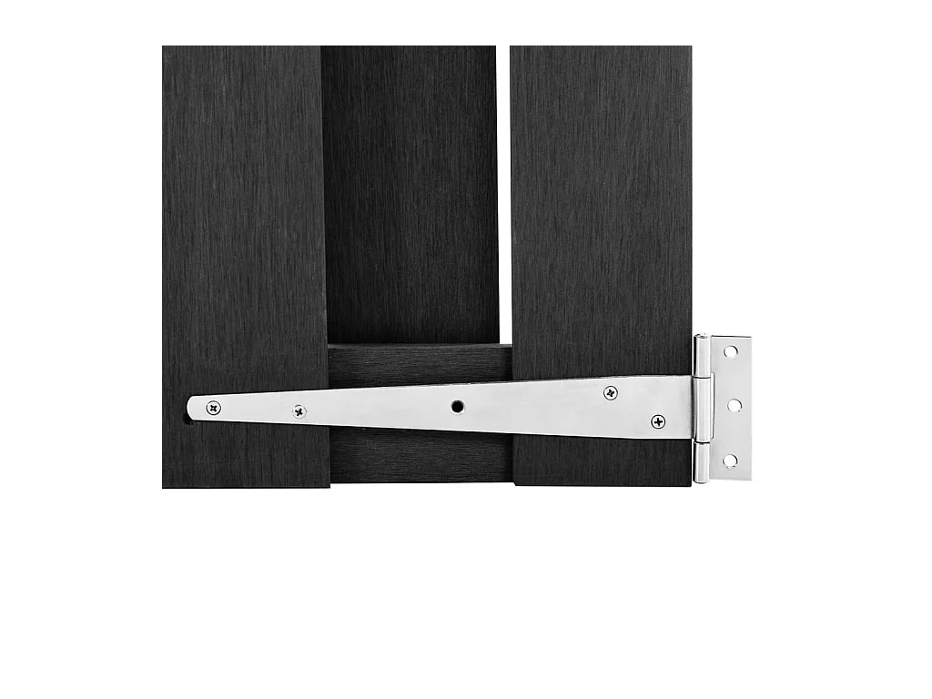 WPC Poort 100x100 cm Grijs