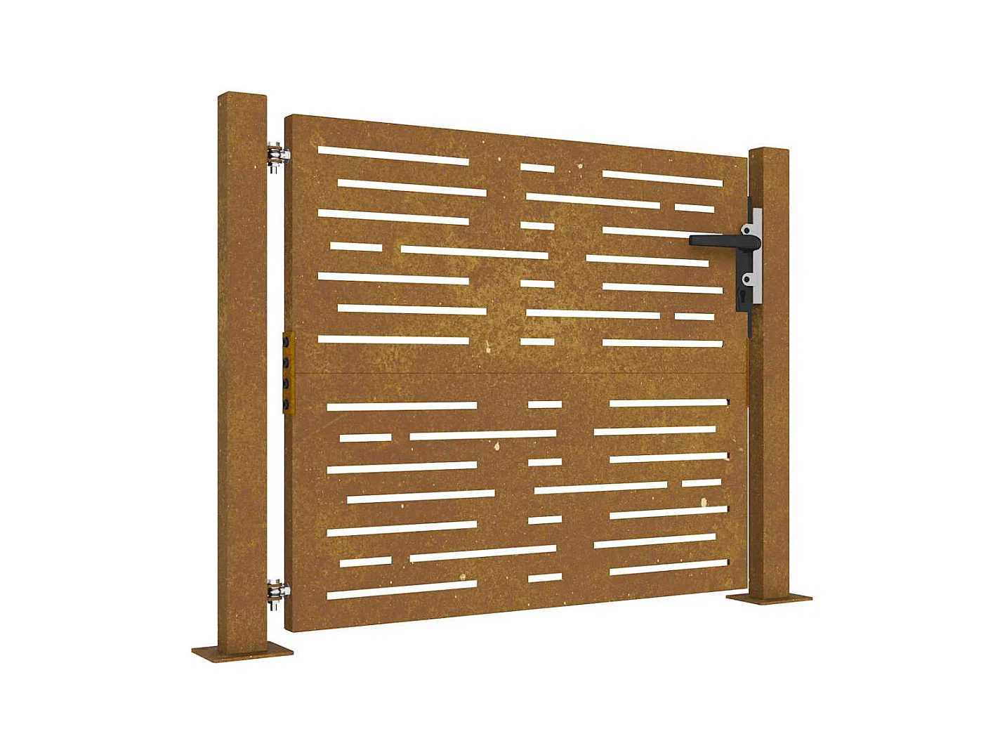 Tuinpoort 105x105 cm cortenstaal vierkant design