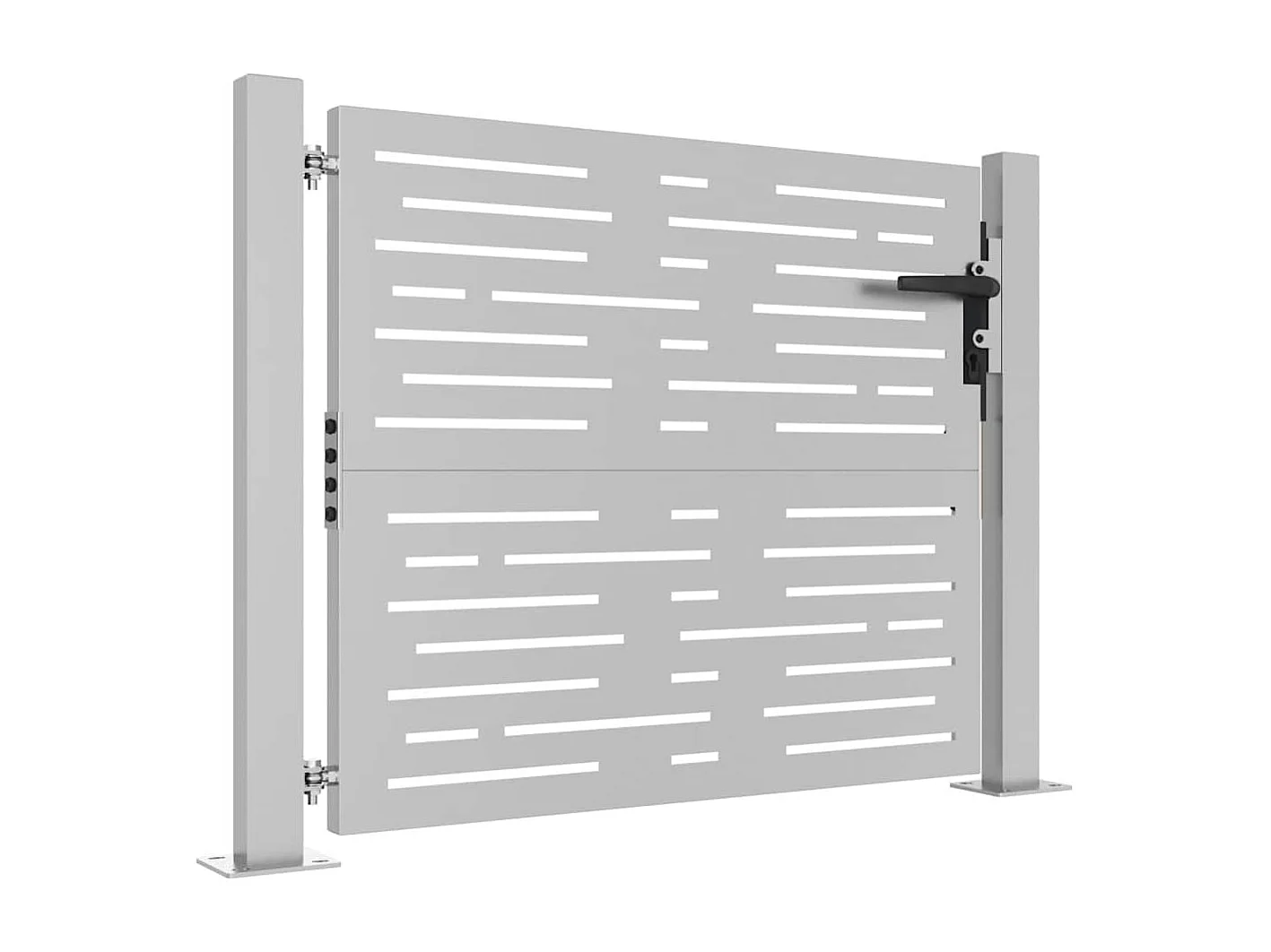 Puerta de jardín 105x105 cm acero corten diseño cuadrado