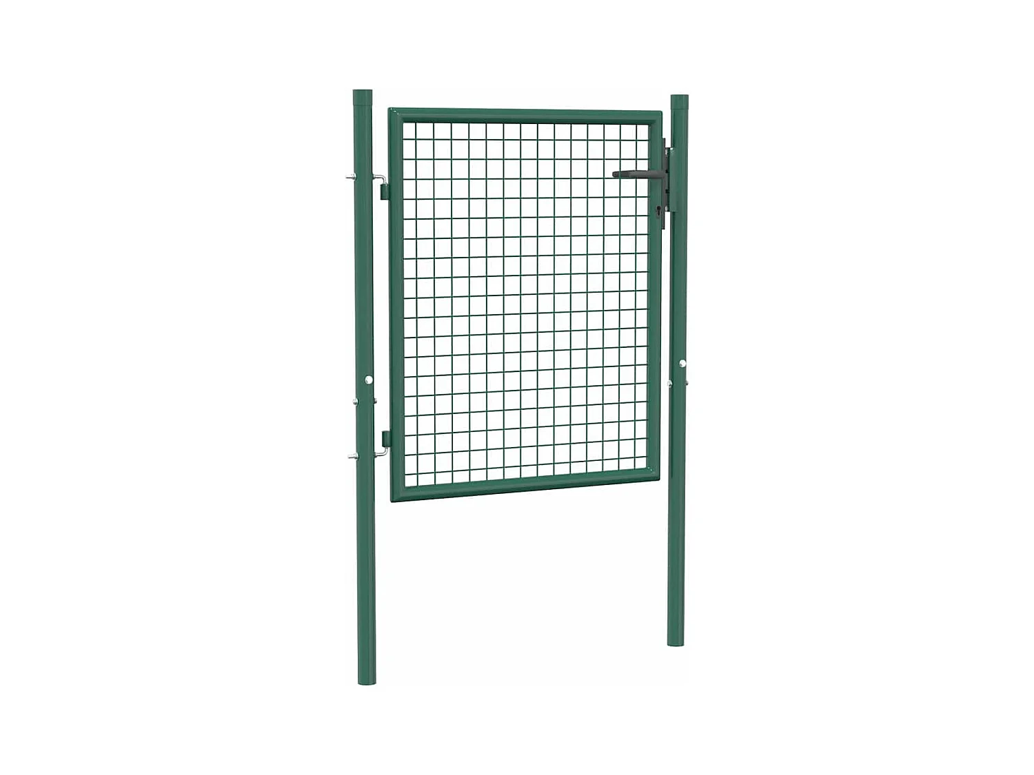 Puerta de valla de acero 100x75 cm verde