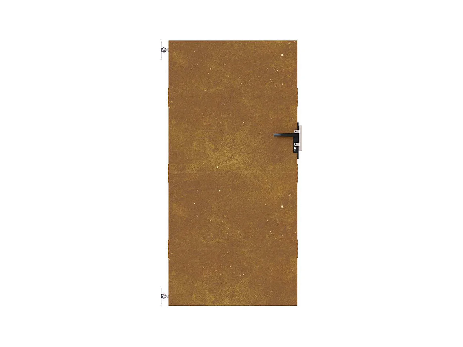 Puerta de jardín de acero corten de 85 x 175 cm.