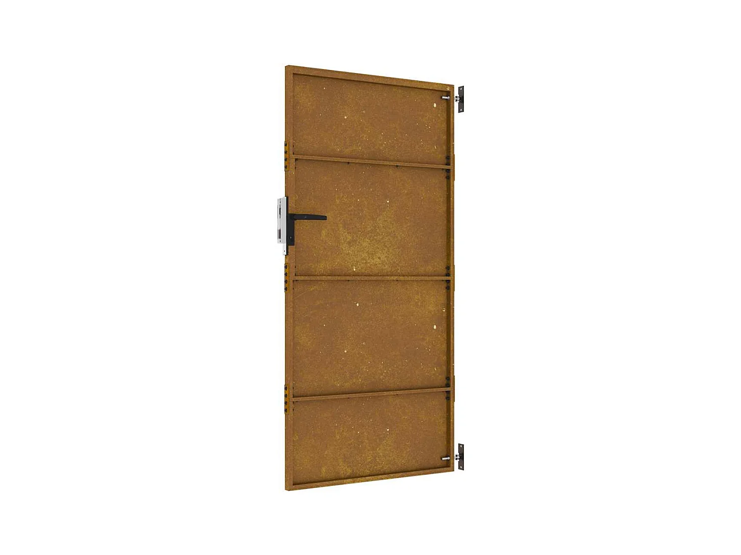 Puerta de jardín de acero corten de 85 x 175 cm.
