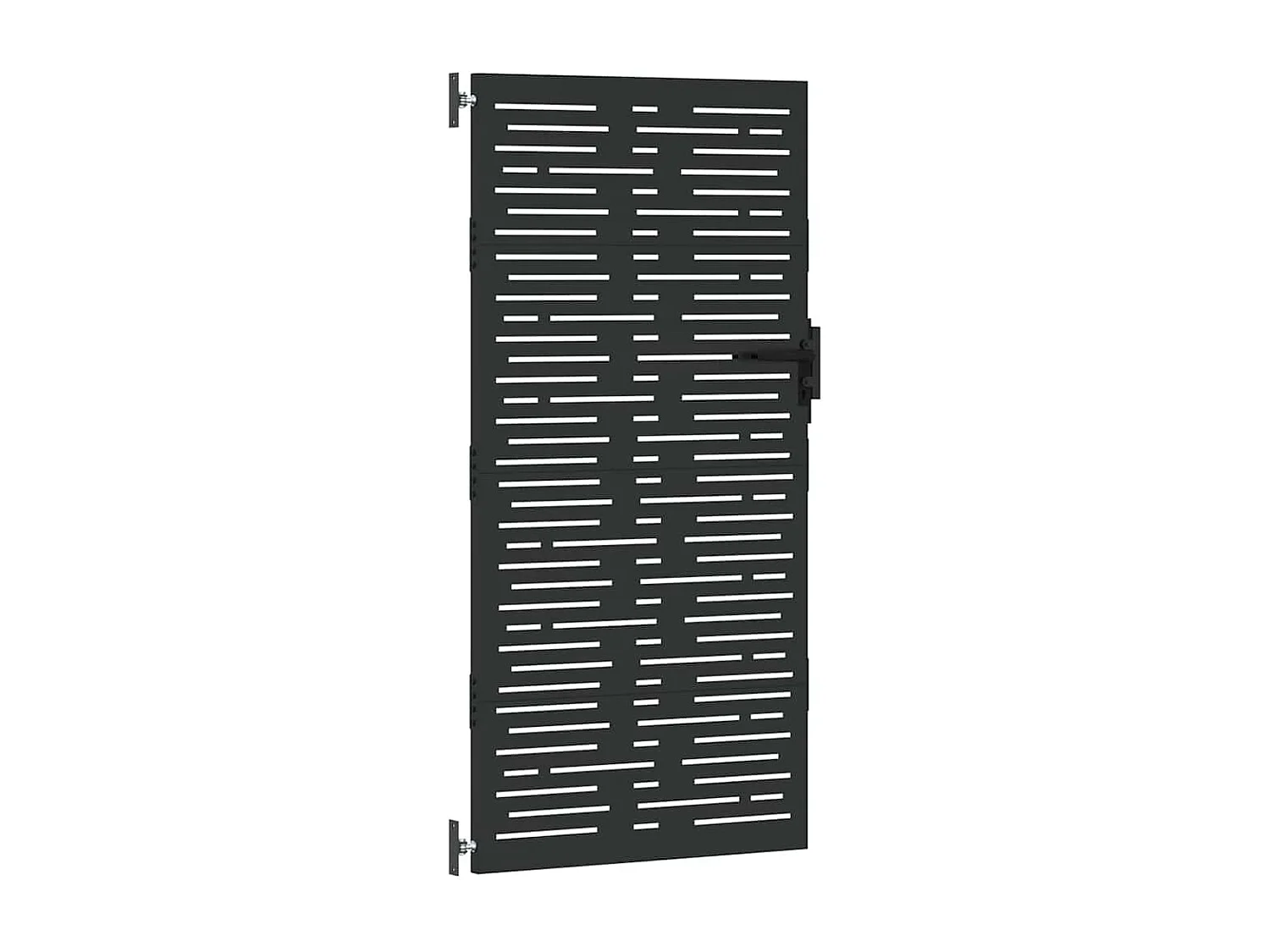 Puerta de jardín, Puerta de jardín 85x100 cm diseño cuadrado en acero corten