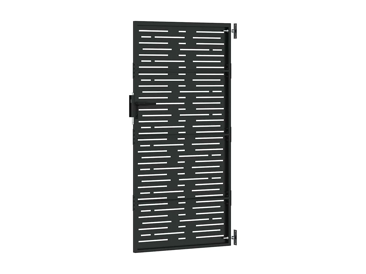 Puerta de jardín, Puerta de jardín 85x100 cm diseño cuadrado en acero corten