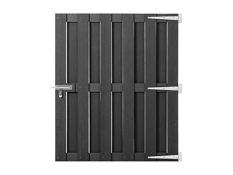 WPC Poort 100x112 cm Grijs