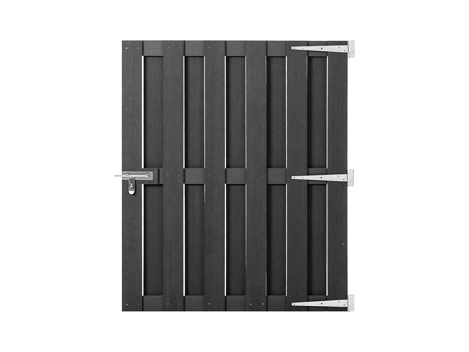 WPC-Tor 100x112 cm Grau