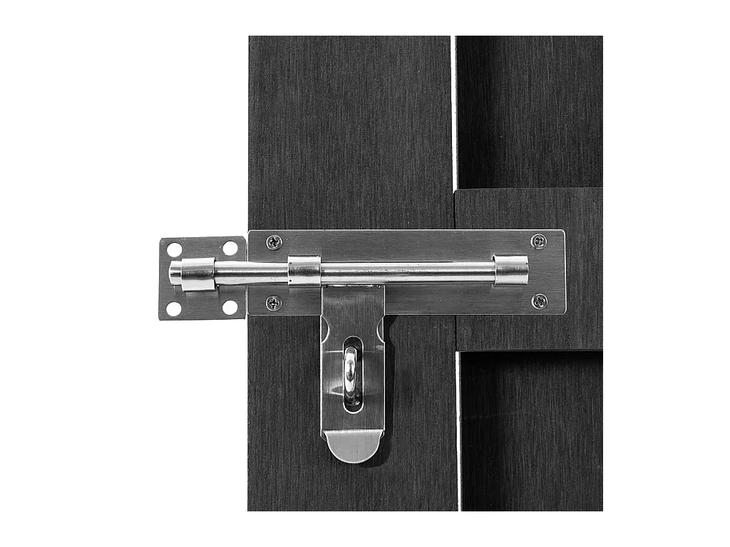 Portillon WPC 100x112 cm Gris