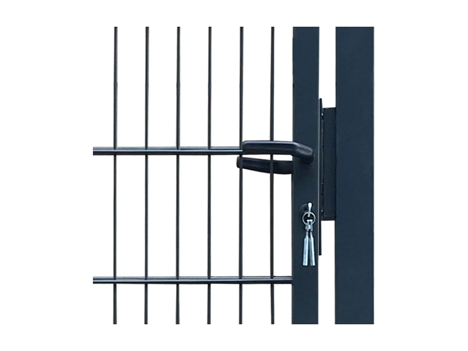 Portillon 2D (simple) Gris anthracite 106x190 cm