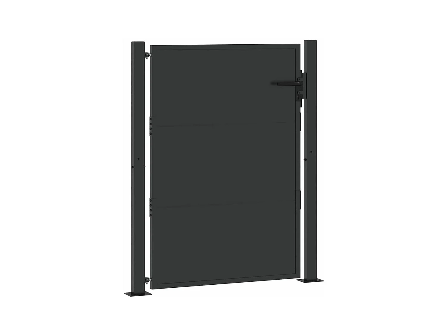 Puerta de jardín, Puerta de jardín 105x200 cm en acero Corten