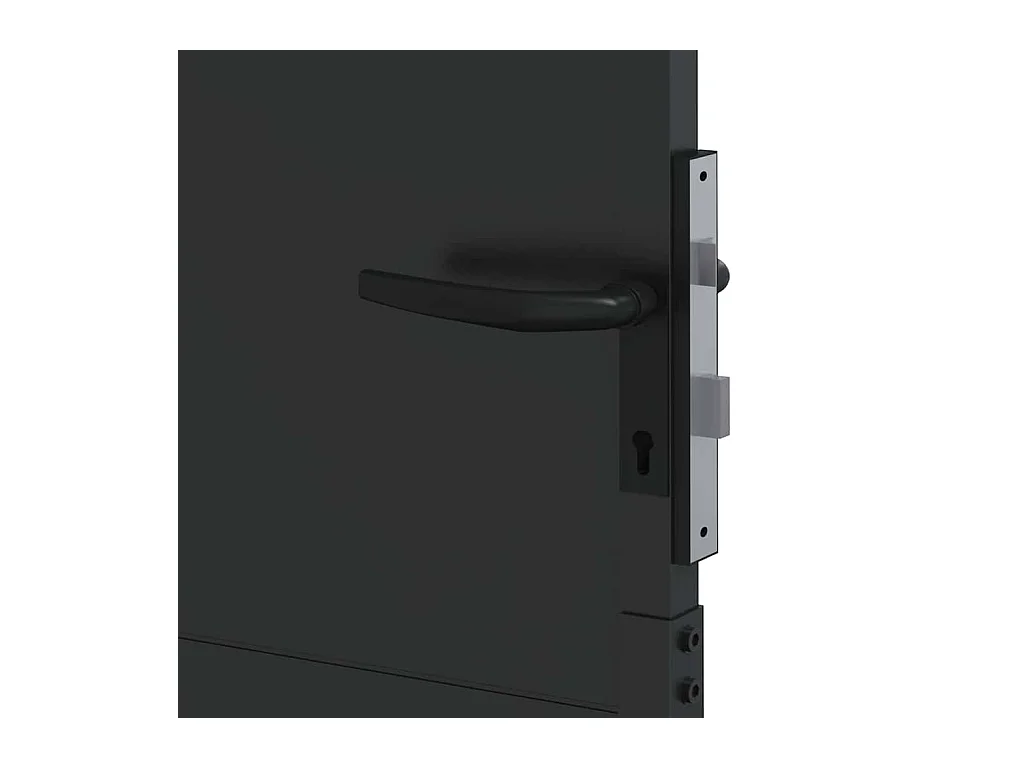 Puerta de jardín, Puerta de jardín 105x200 cm en acero Corten