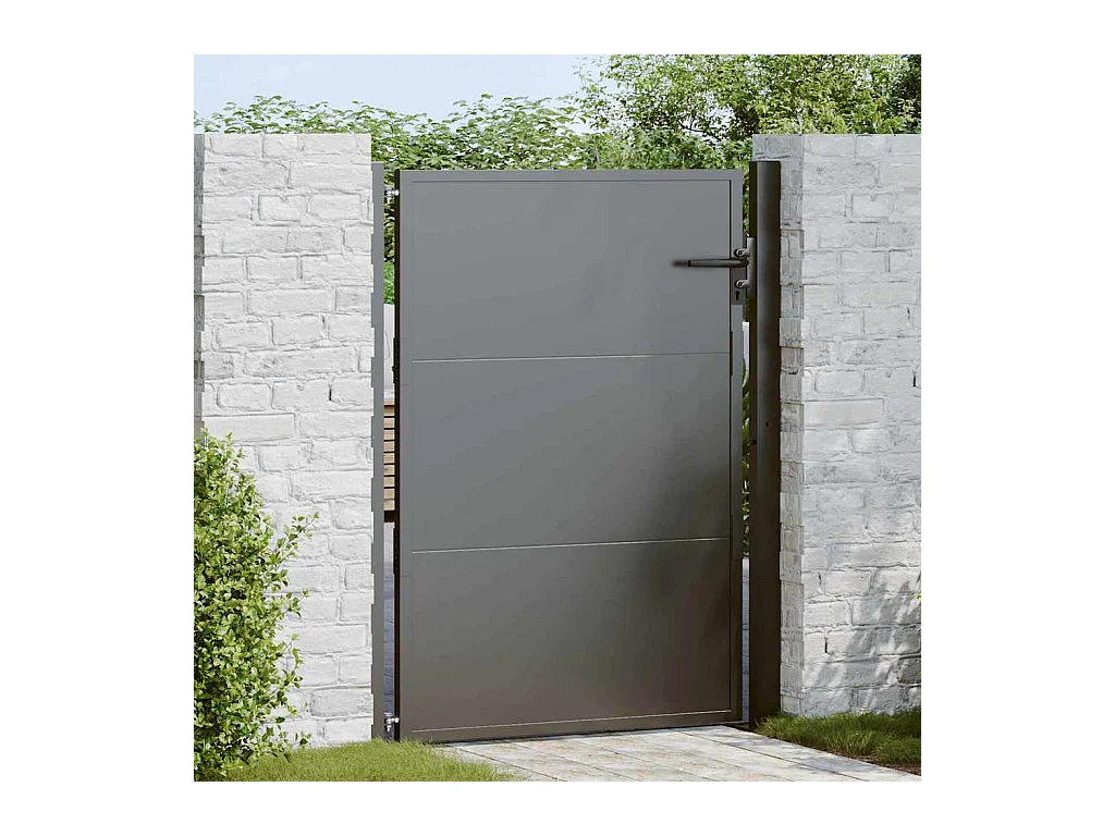 Porte de Jardin, Portail de jardin 105x200 cm en acier corten