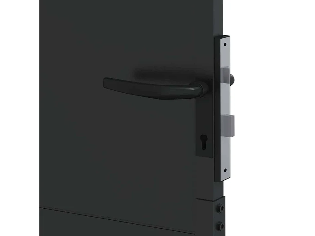 Puerta de jardín, Puerta de jardín 105x200 cm en acero Corten