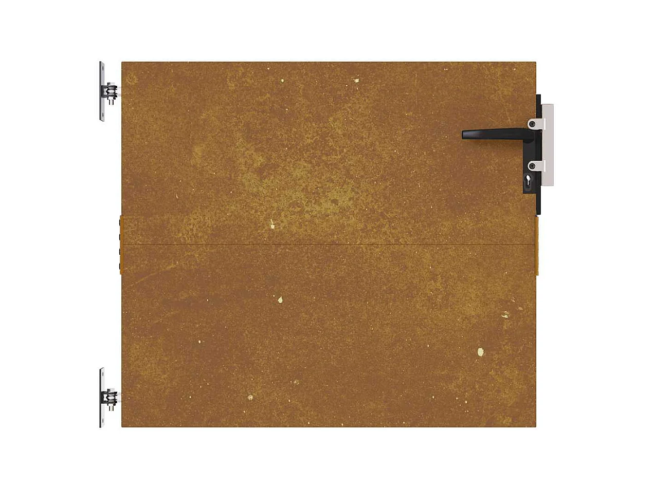 Tuinpoort 85x100 cm cortenstaal