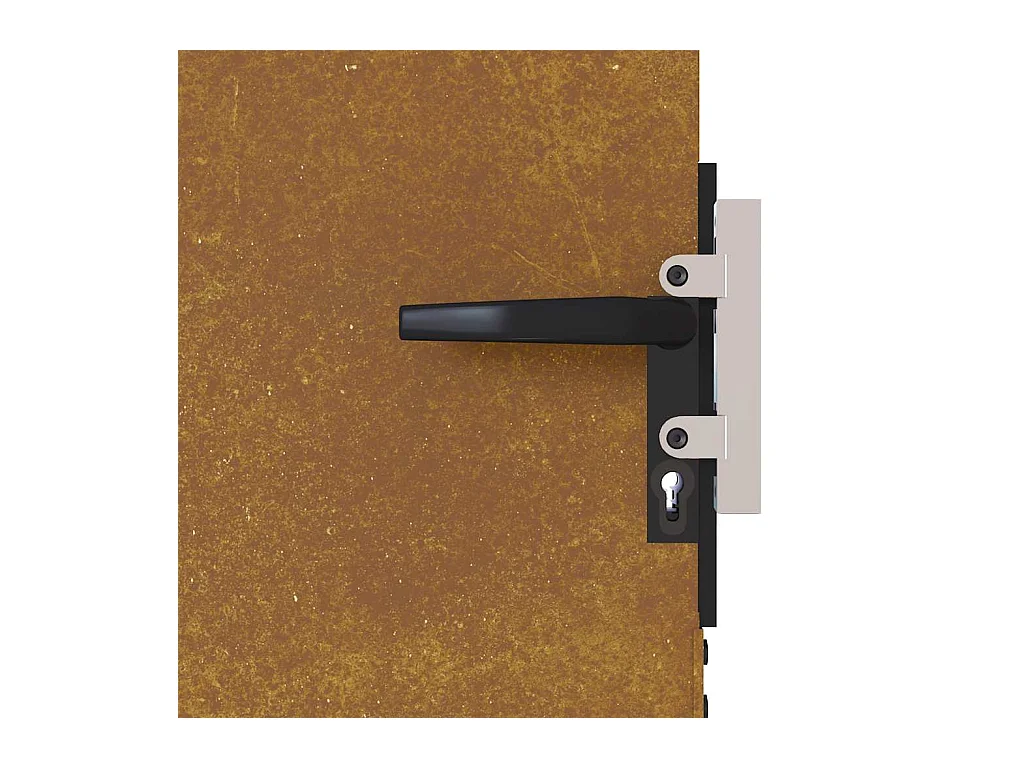 Tuinpoort 85x100 cm cortenstaal