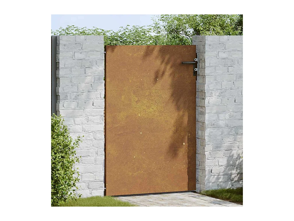 Tuinpoort 85x125 cm cortenstaal