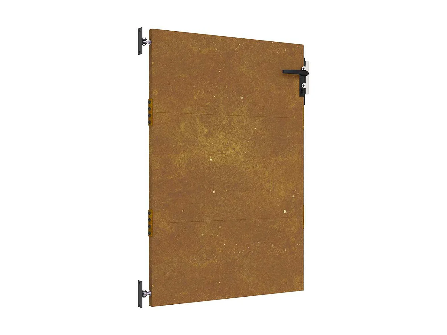 Cancello da giardino 85x125 cm in acciaio corten