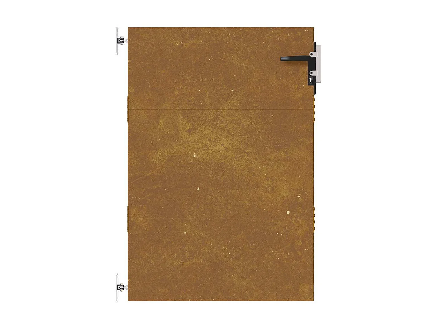 Cancello da giardino 85x125 cm in acciaio corten