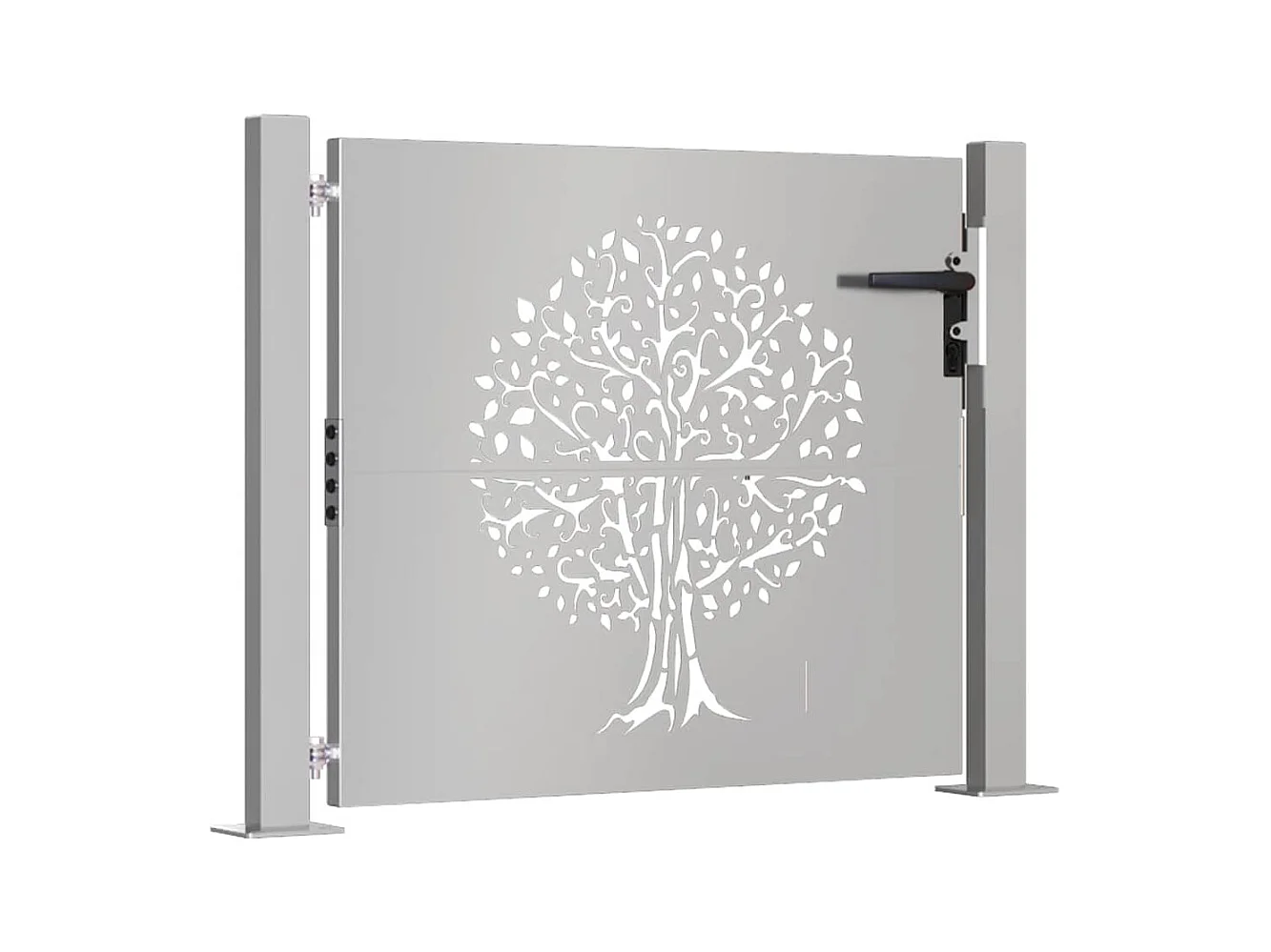 Tuinpoort 105x80 cm cortenstaal boomdesign