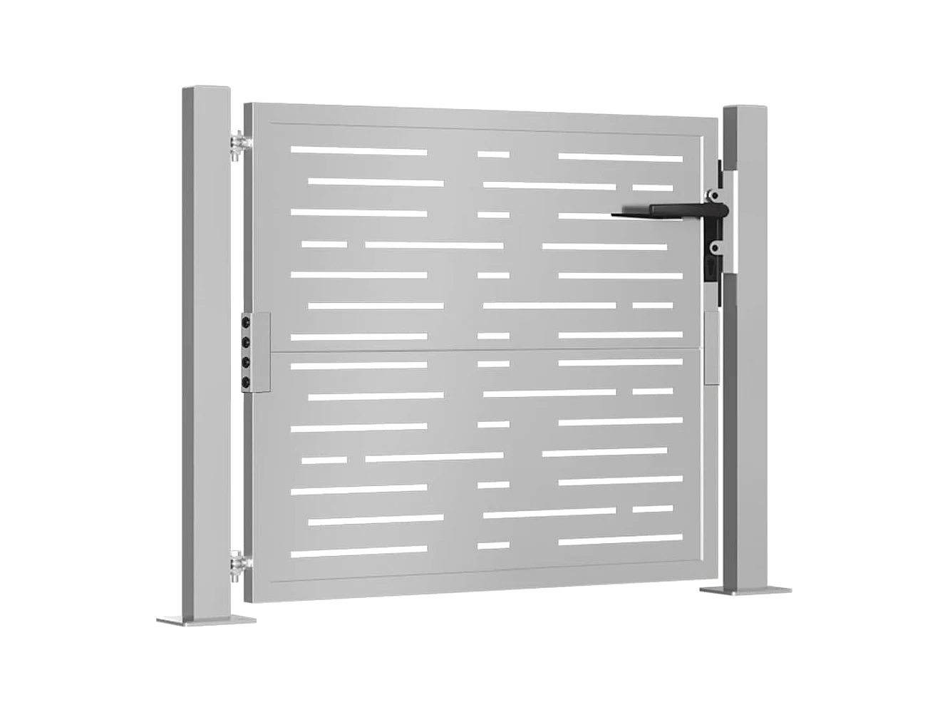 Puerta de jardín 105x105 cm acero corten diseño cuadrado