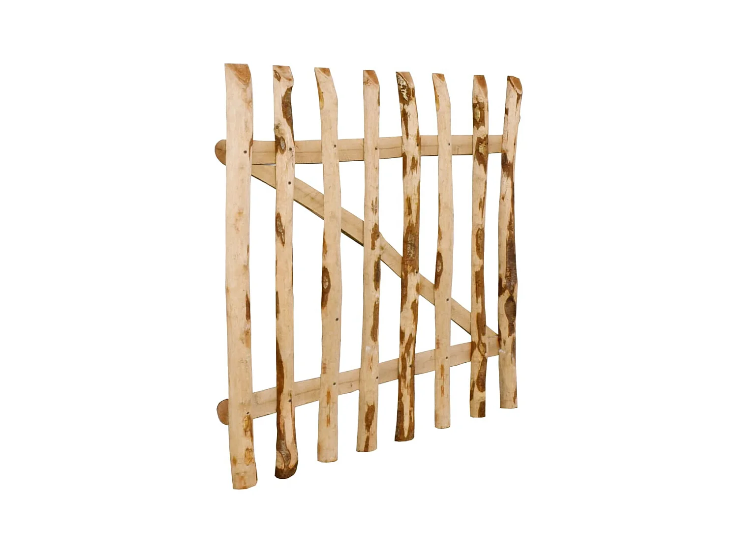 Portillon simple de clôture Bois de noisetier 100x90 cm