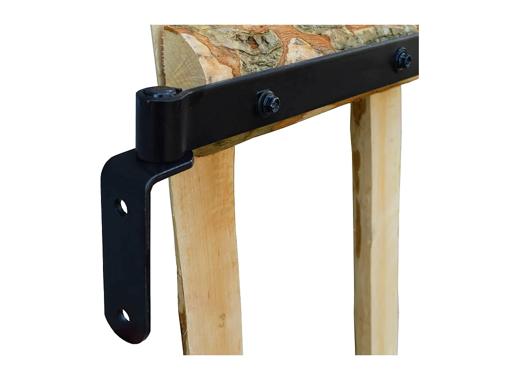 Portillon simple de clôture Bois de noisetier 100x90 cm