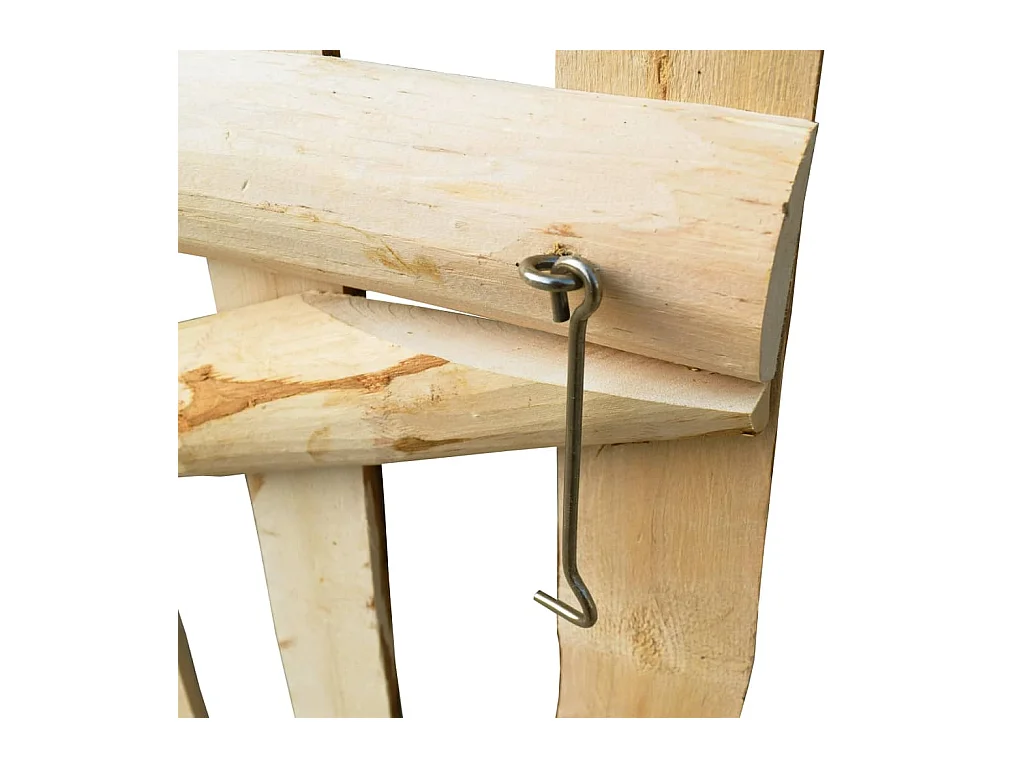 Portillon simple de clôture Bois de noisetier 100x90 cm