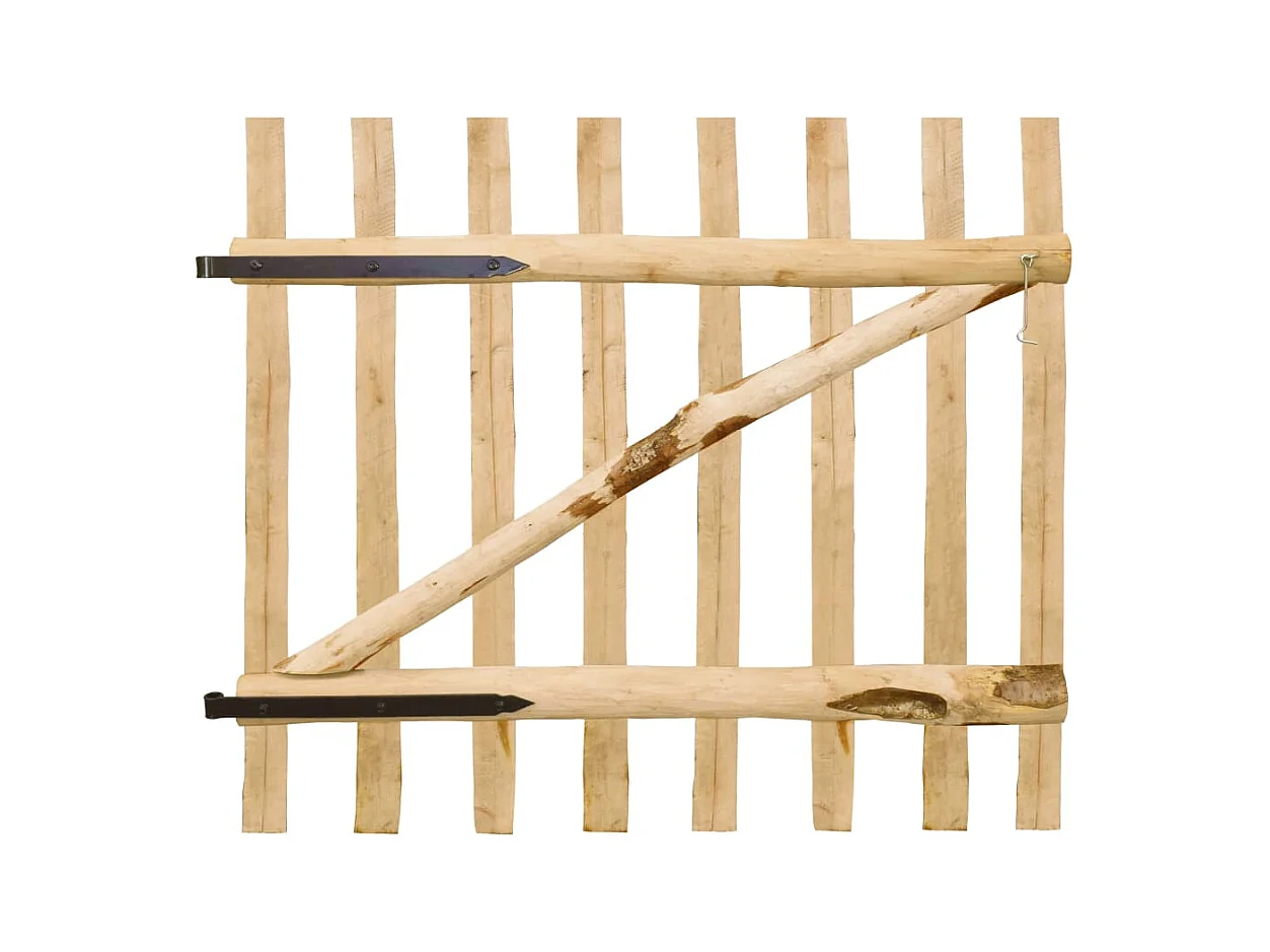 Enkele hekpoort Hazelhout 100x90 cm