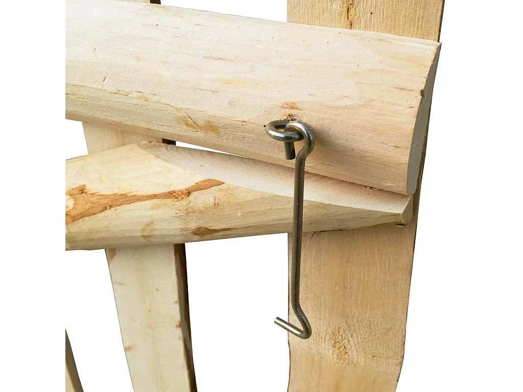 Portillon simple de clôture Bois de noisetier 100x90 cm