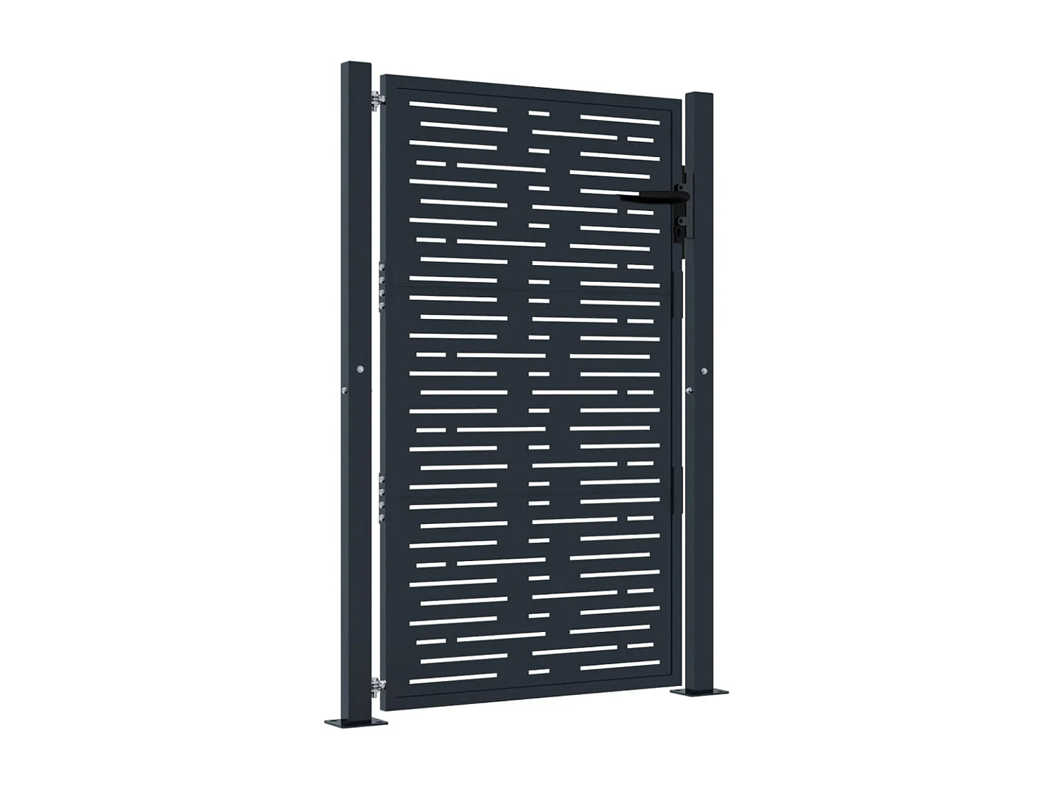 Portail de jardin anthracite 105x155 cm conception de carré