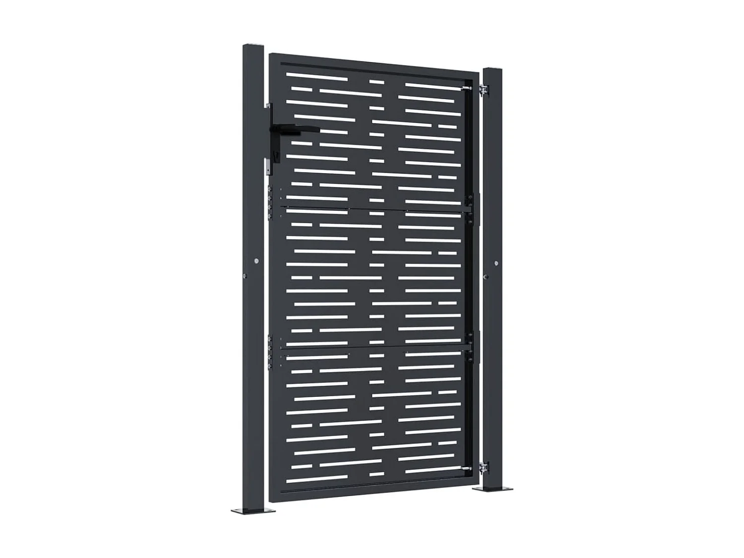 Portail de jardin anthracite 105x155 cm conception de carré