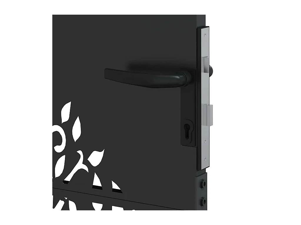 Puerta de jardín, Puerta de jardín 85x75 cm Diseño de árbol en acero Corten