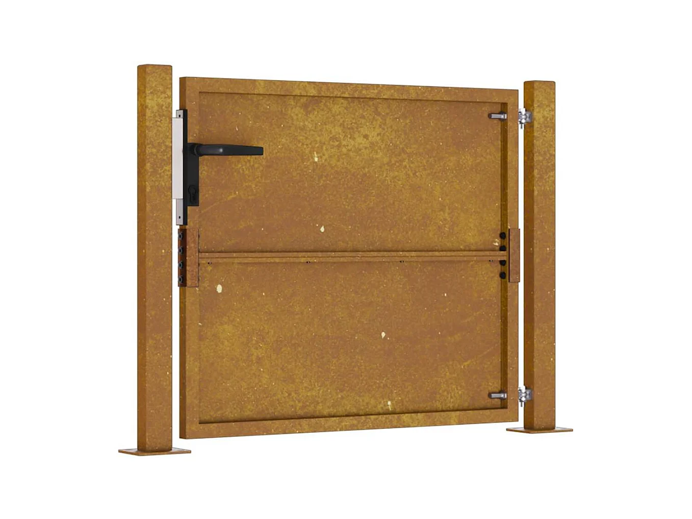 Tuinpoort 105x105 cm cortenstaal