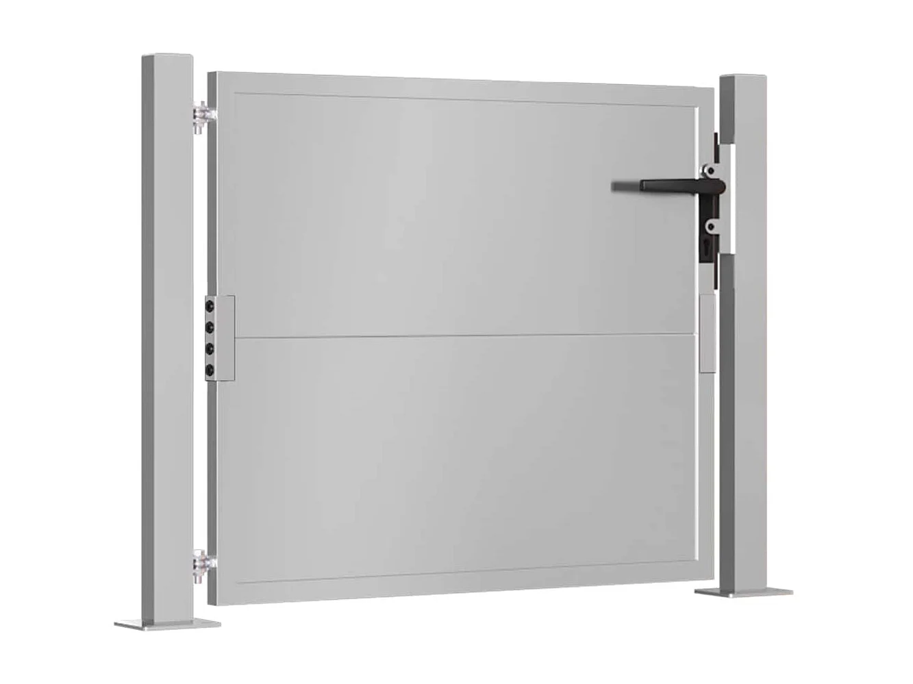 Puerta de jardín de acero corten de 105 x 105 cm.