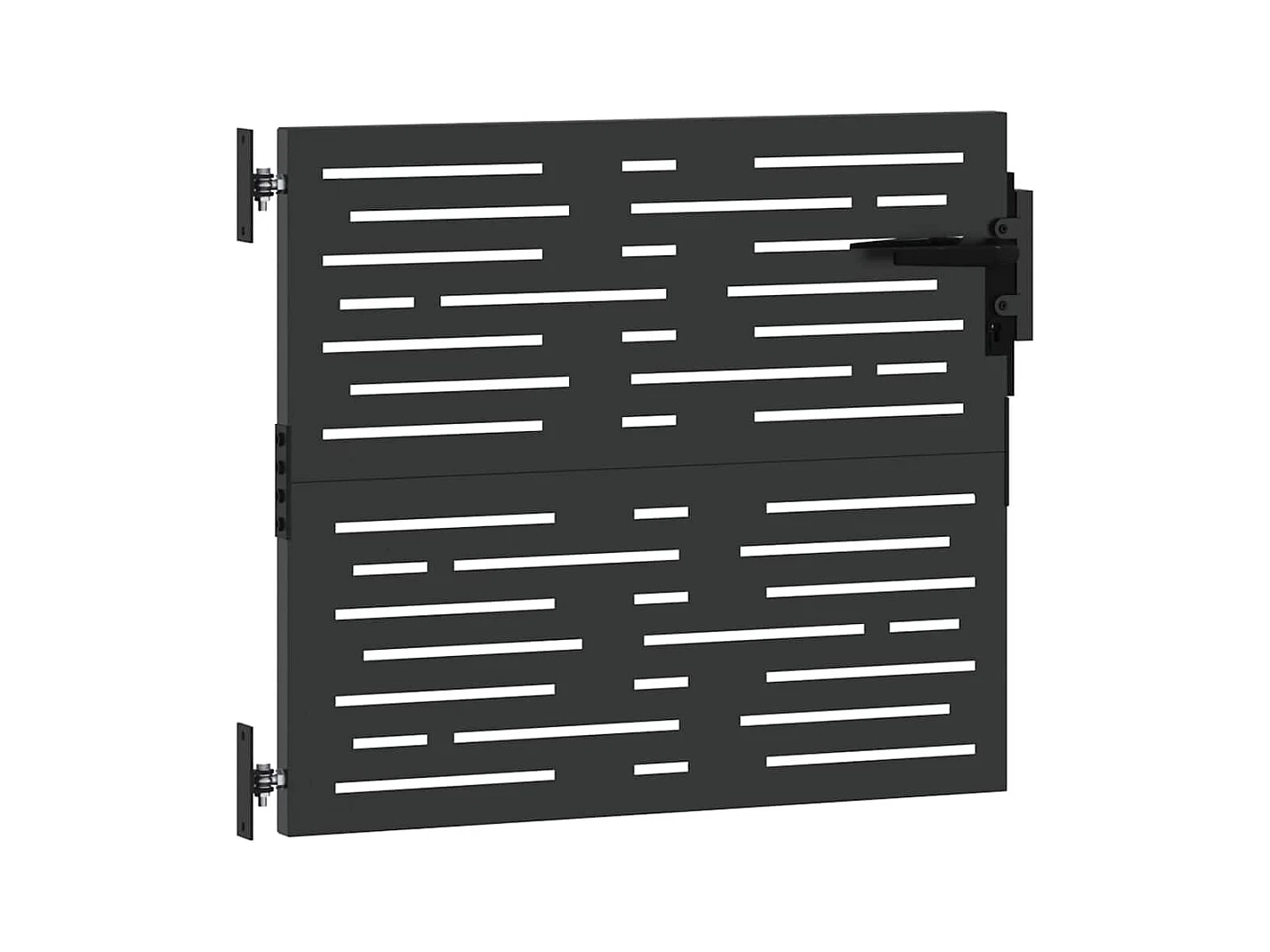 Zwarte tuinpoort 105 x 100 cm gepoedercoat staal