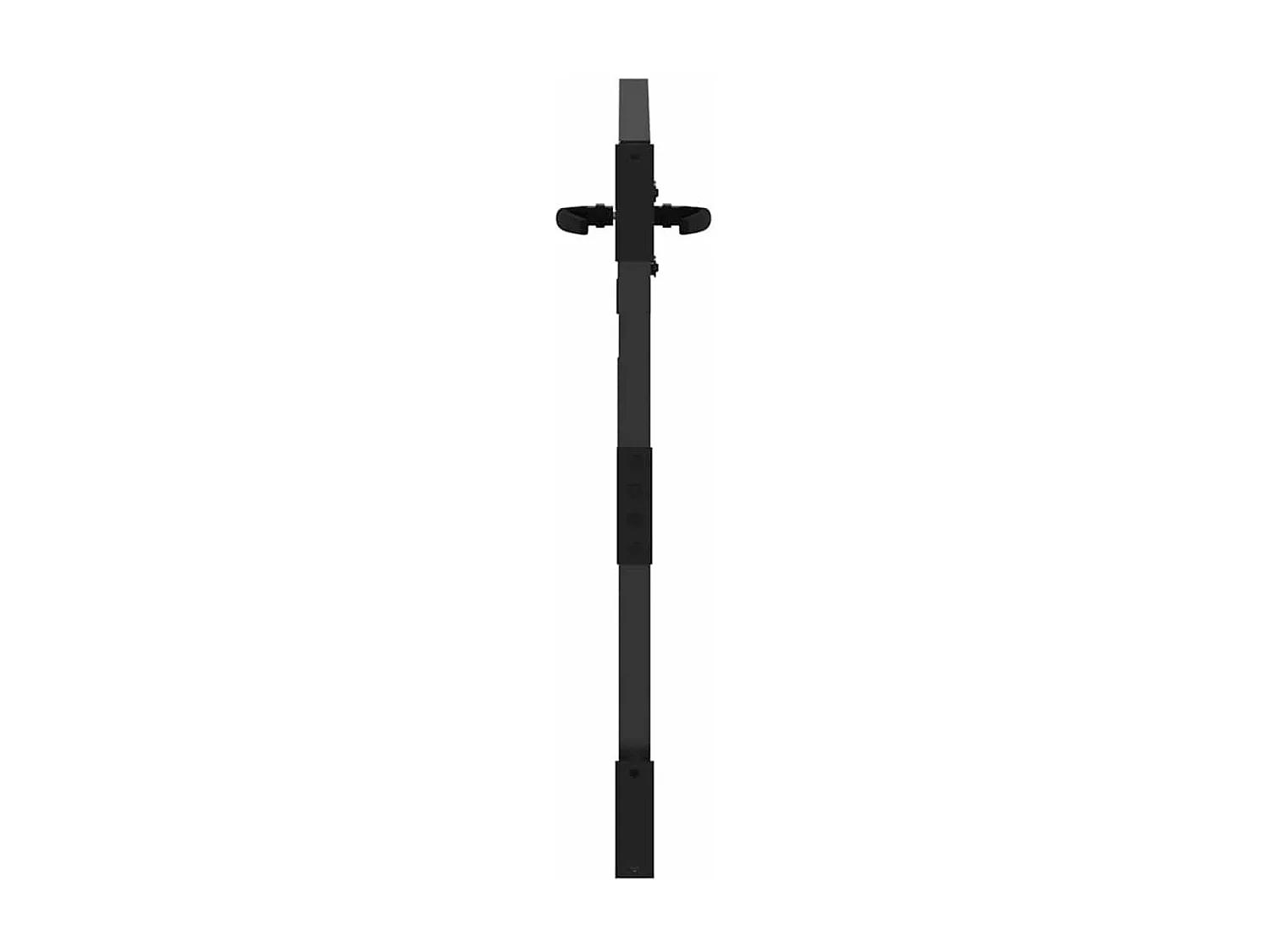Porte de Jardin Noir 105 x 100 cm Acier peint par poudre