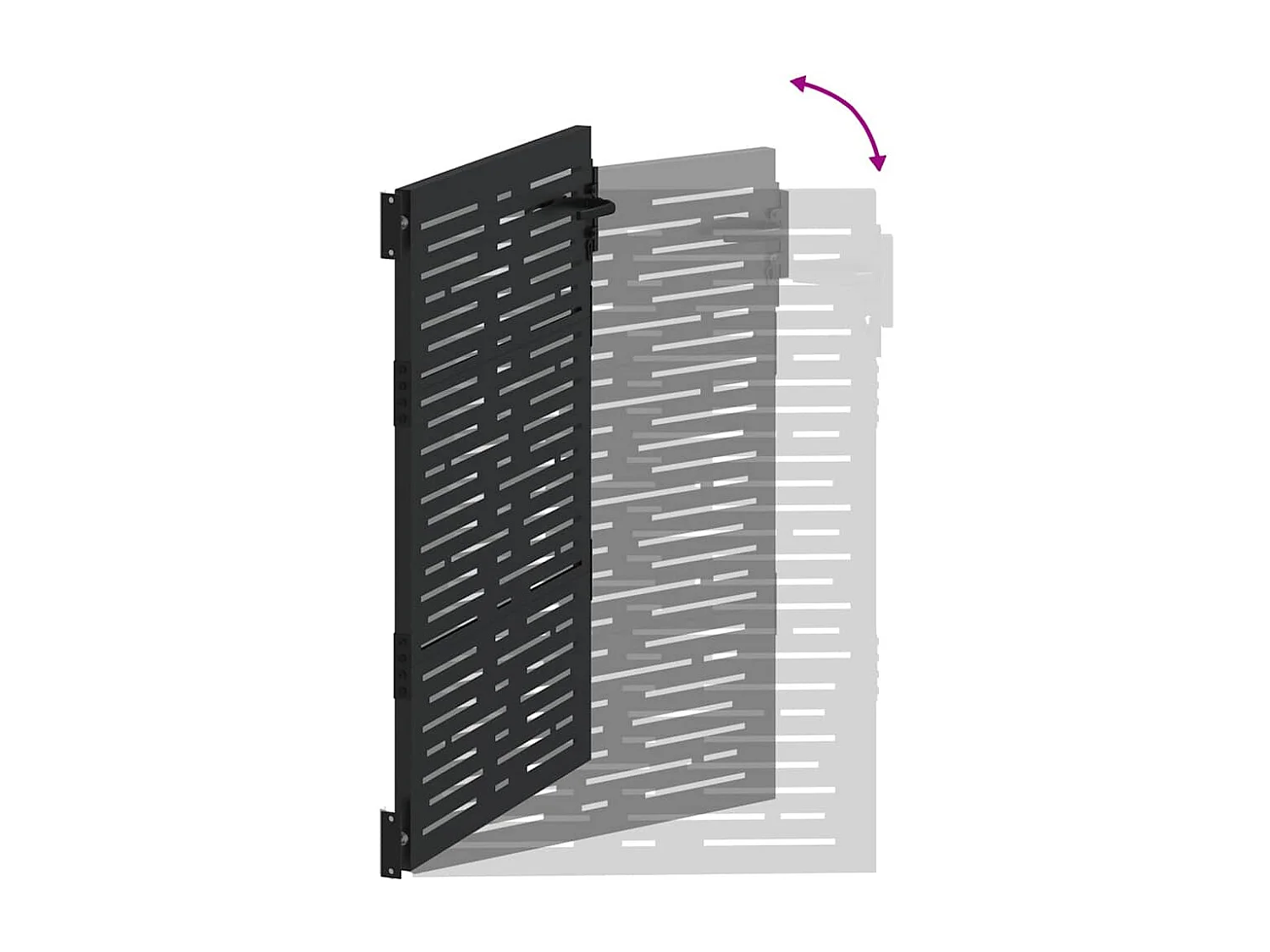 Gartentor, Gartentor 85x100 cm quadratische Ausführung in Cortenstahl